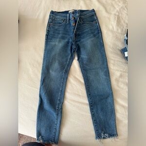 Madewell 10” high rise skinny, size 27